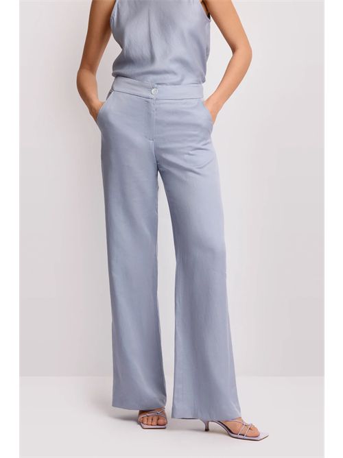 Pantaloni wide-leg a vita alta - Pantalone DUENDE KOCCA | DUENDE/72233